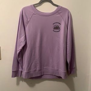 Purple crew neck